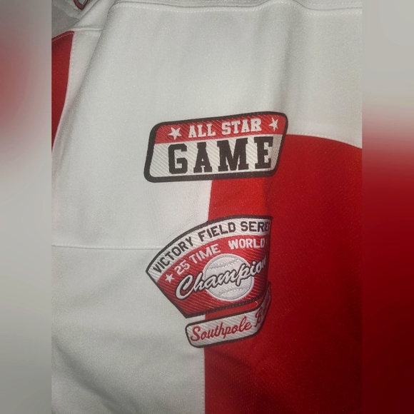 : * New South Pole BASEBALL Jersey Sz XL V-neck vintage retro style hip hop - Picture 10 of 13